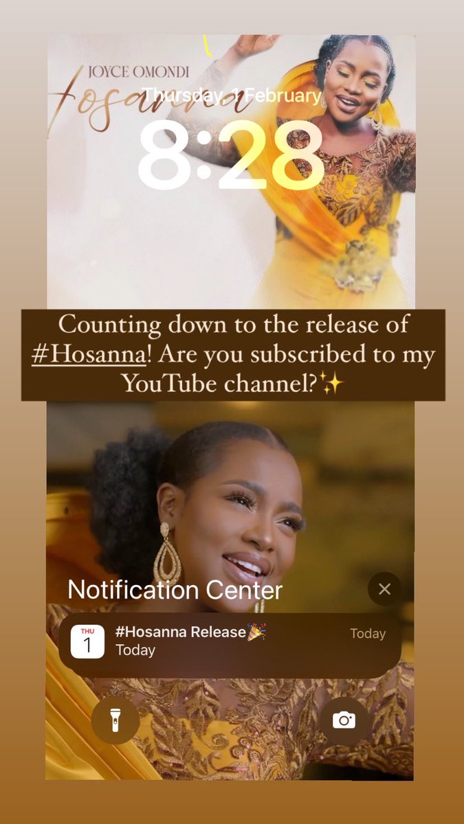 Hello February! 🙌🏾💃🏾😊 Are you ready for #Hosanna? Let's meet on YouTube at 10am! ✨
#joyceomondimusic