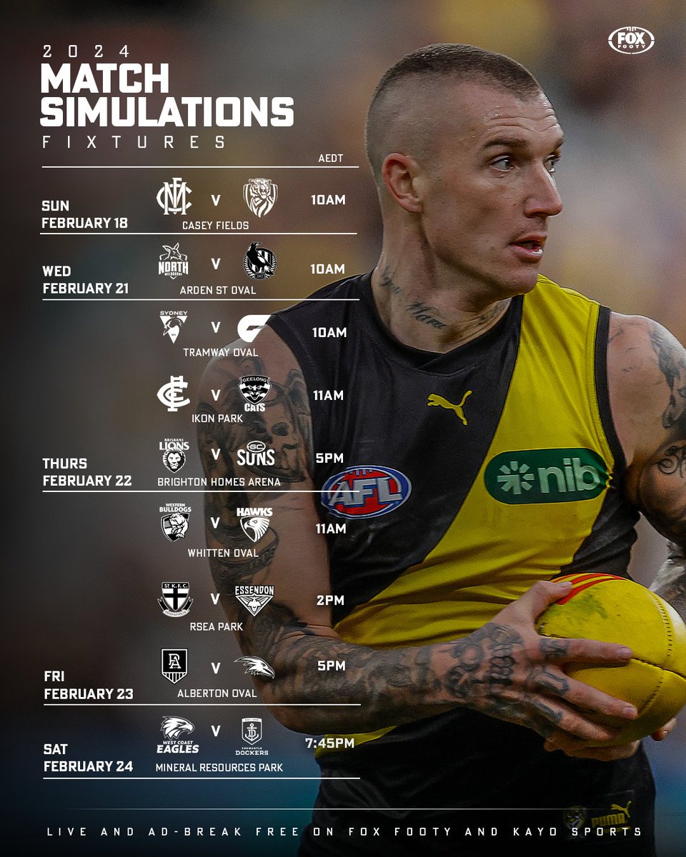 FOXFOOTY's tweet image. Folks... footy is back on our screens in less than three weeks 🤯😍

Everything you need to know about your club's pre-season &amp;gt;&amp;gt; bit.ly/48U2V4J