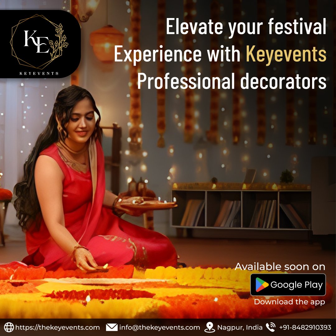 keyeventsngp's tweet photo. ✨This coming festival, Look no further! #Keyevents is your ultimate event planner #app, launching soon on #GooglePlaystore. 🚀 
🌐 https://t.co/h6QkMDyN31

#KeyeventsLaunch #KeyeventsApp #EventPlanner #NagpurEvents #InstaDecor #CreativeDecor #WeddingDecor #InstaEvent #Nagpur https://t.co/O2xOpHOhvl