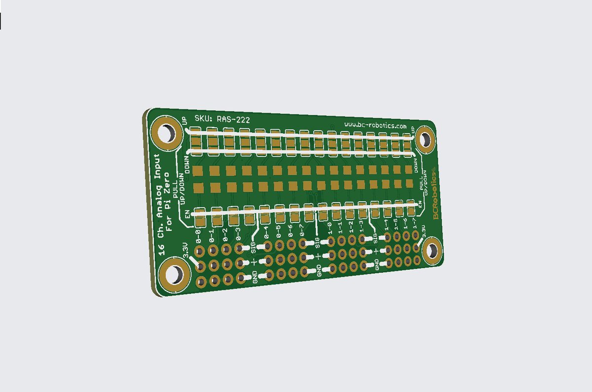 BCRobotics's tweet image. Coming Soon: Raspberry Pi Zero 16 Ch. Analog Input HAT - Assembled

This compact version of our 16 Channel Analog Input HAT for Raspberry Pi is perfect for the Pi Zero, and particularly #datalogging applications.

#diyelectronics #electronics #raspberrypi #raspberrypizero