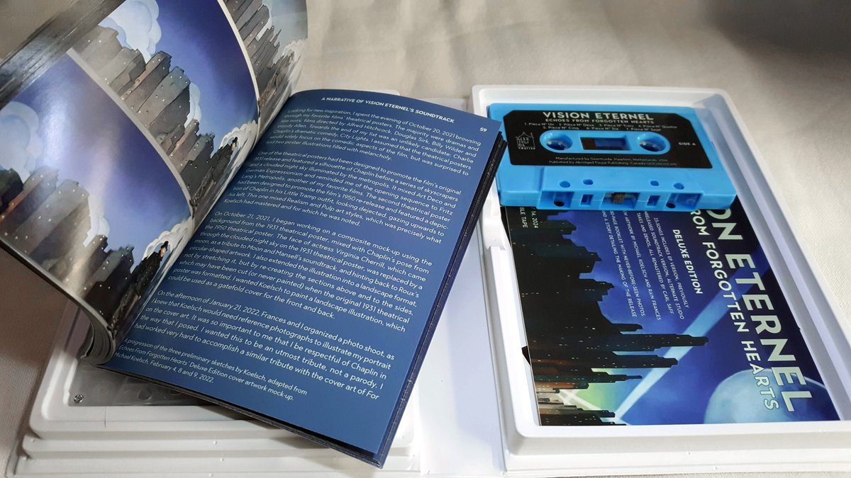 visioneternel's tweet photo. Here's a preview of the 80-page novella that comes with the Deluxe Edition boxed set of Echoes From Forgotten Hearts.

Pre-order it right here:
https://t.co/sH6BeqAoJT

#visioneternel #alexandrejulien #geertruiuda #rainfrancesart #michaelkoelsch #ambient #shoegaze #spacerock https://t.co/W2v291KKvR