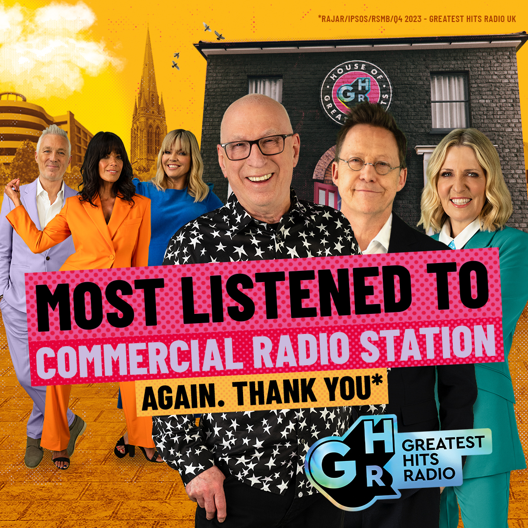 WOW! 🤩 Thank you for joining us as we play the Greatest Hits, with the greatest broadcasters. There's 6.8 million of you listening, which is 2.8 million more than a year ago!