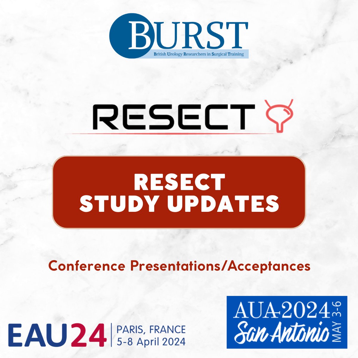 BURST Urology (@bursturology) on Twitter photo ๐ #RESECT IS COMING TO #๐๐จ๐24 AND #๐๐๐จ24
๐ Find out if feedback makes a difference to surgical quality and outcomes in #TURBT surgery
๐ Our presentations are a great teaser for the full paper which is currently in preparation ๐๐
๐ซ๐ท We look forward to sharing in ๐ #RESECT IS COMING TO #๐๐จ๐24 AND #๐๐๐จ24
๐ Find out if feedback makes a difference to surgical quality and outcomes in #TURBT surgery
๐ Our presentations are a great teaser for the full paper which is currently in preparation ๐๐
๐ซ๐ท We look forward to sharing in