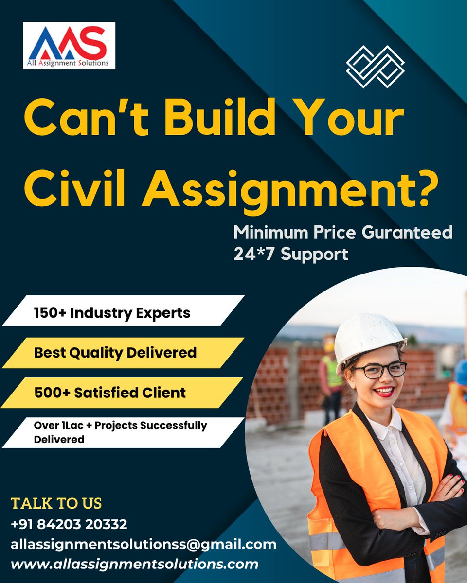 Assignment74845's tweet image. All kinds of Assignments are done here. Lowest price guaranteed..
For more details, contact us
Call or Whatsapp - +91 8420320332
Mail us - allassignmentsolutionss@gmail.com
Visit us - allassignmentsolutions.com
#assignment
#assignmenthelp
#TechnicalWriter
#Managementwritter