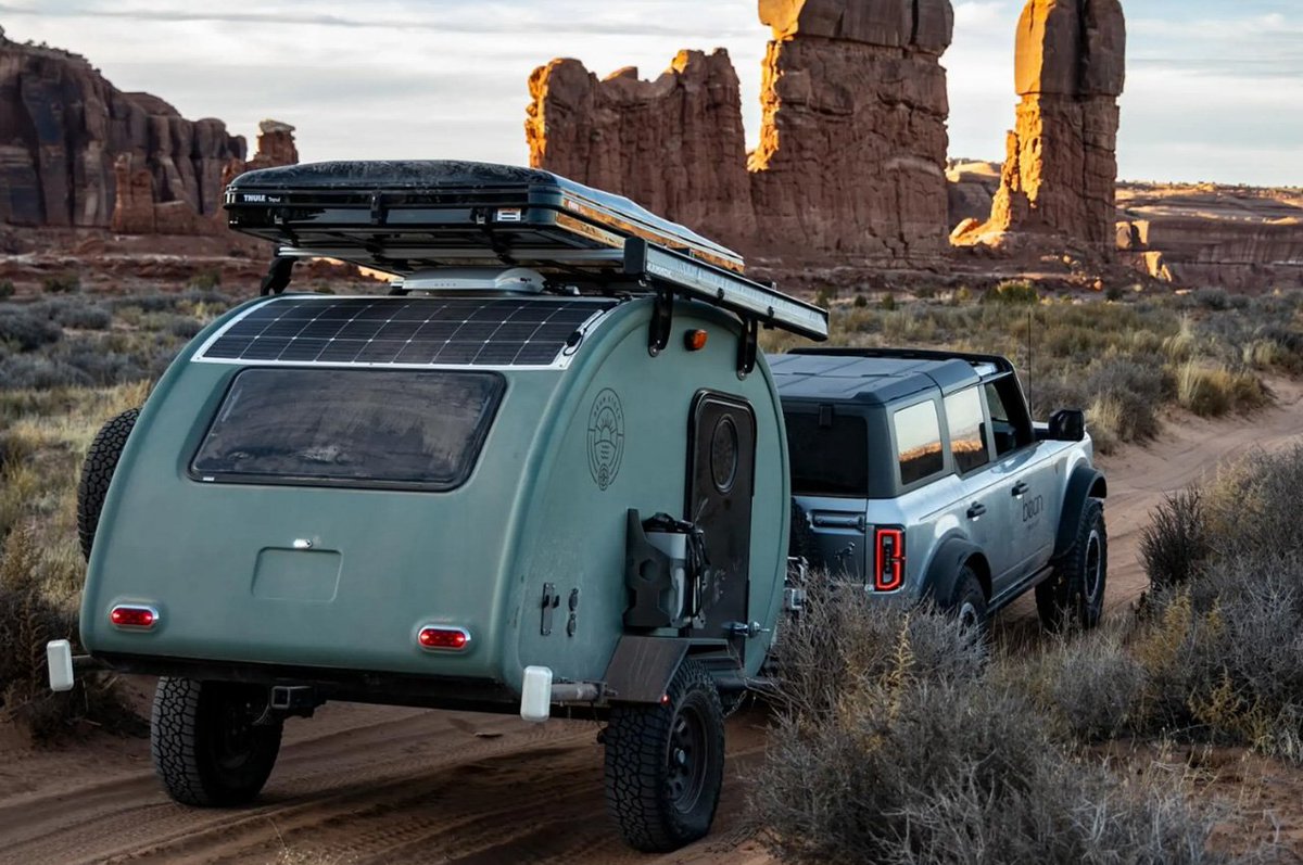 With single-piece fiberglass shell, Bean Stock 2.0 is most capable ultralightweight off-road teardrop trailer bit.ly/3SkzL7x