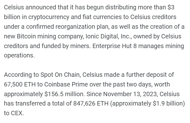 cryptonews2vn's tweet photo. 👉 Like &amp; Repost, Thanks!

Celsius announced that it has begun distributing more than $3 B

#CryptoNews #Crypto #News #finance #invest #Bitcoin #Altcoins #Binance #Ethererum  #BTC #ETH #BNB #cryptonews2vn

📺 Read more...👇
(https://t.co/0bCutcbsde)
(https://t.co/SwyKfAh0iQ) https://t.co/jRQo2qcziY