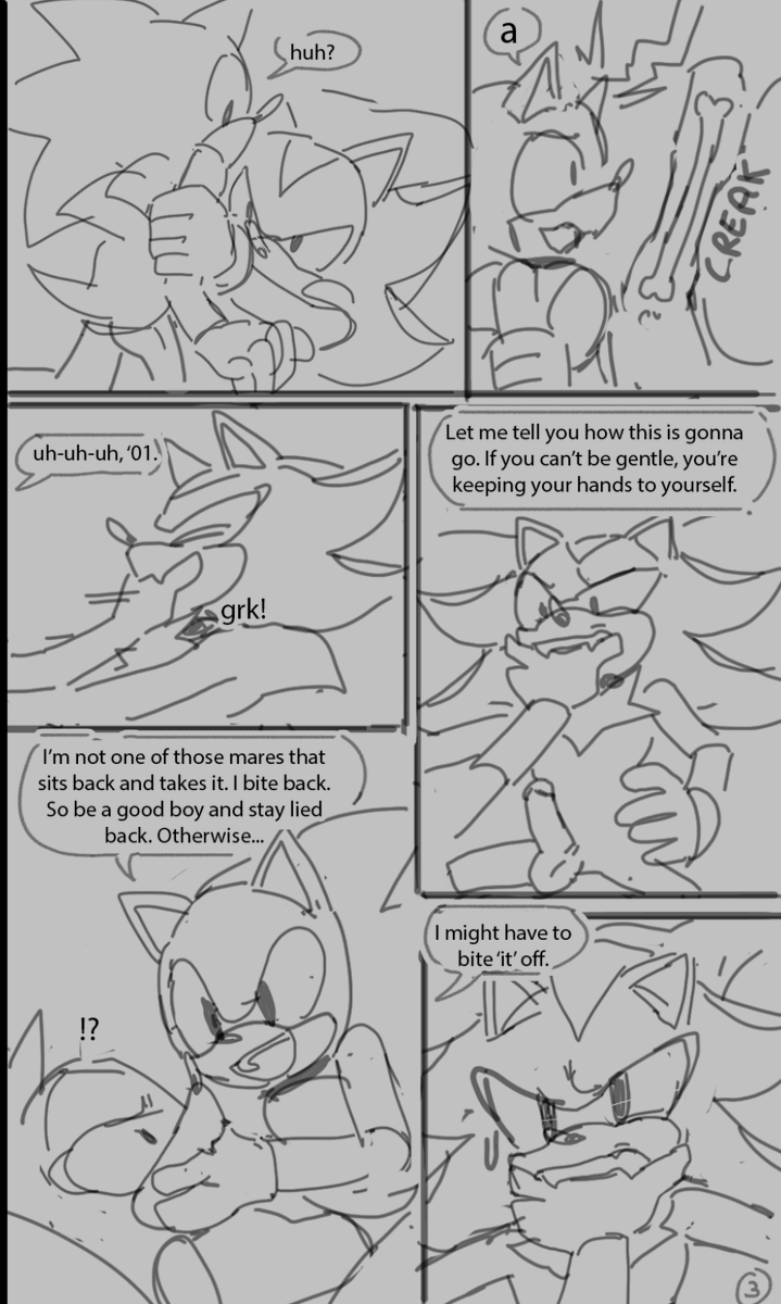 Pg 3

Sonic does NOT fuck around. He has a job to do. There's a reason he has a reputation of being a Stallion tamer.