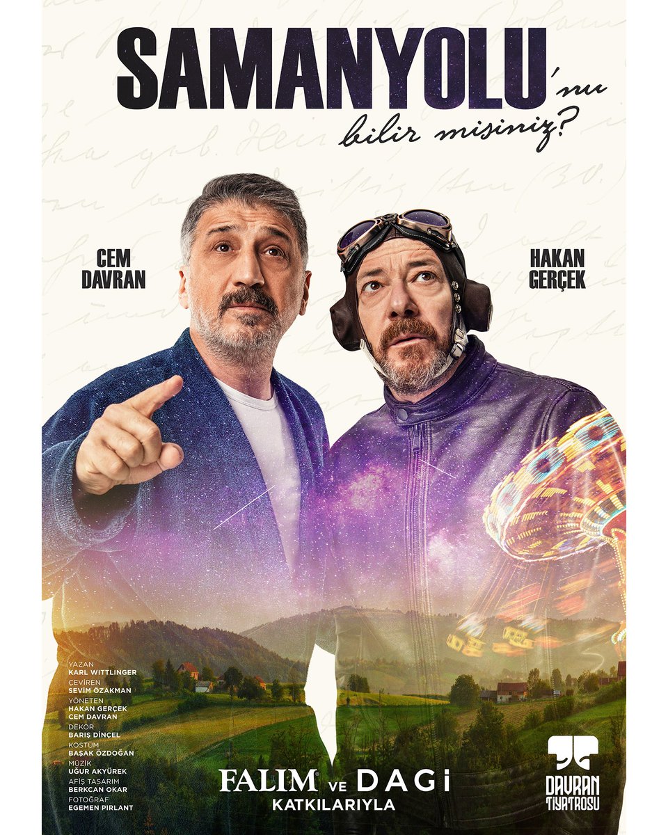 SAMANYOLU’nu Bilir misiniz?
07 Mart Perş. 20.30
Caddebostan K.M.’de.🎭
<a href="/cdavran/">Cem Davran</a> <a href="/hakangercek/">Hakan Gerçek</a> 
#biletix #biletinial