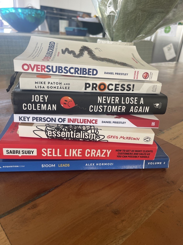 Diving into a good book on a lazy Saturday, thanks to my #EO network's recommendations! 📚 Their wisdom is shaping my year's strategies. Who inspires your growth? #EntrepreneursOrganisation #ReadingList #LeadershipDevelopment #EOQueensland #TheByronForum