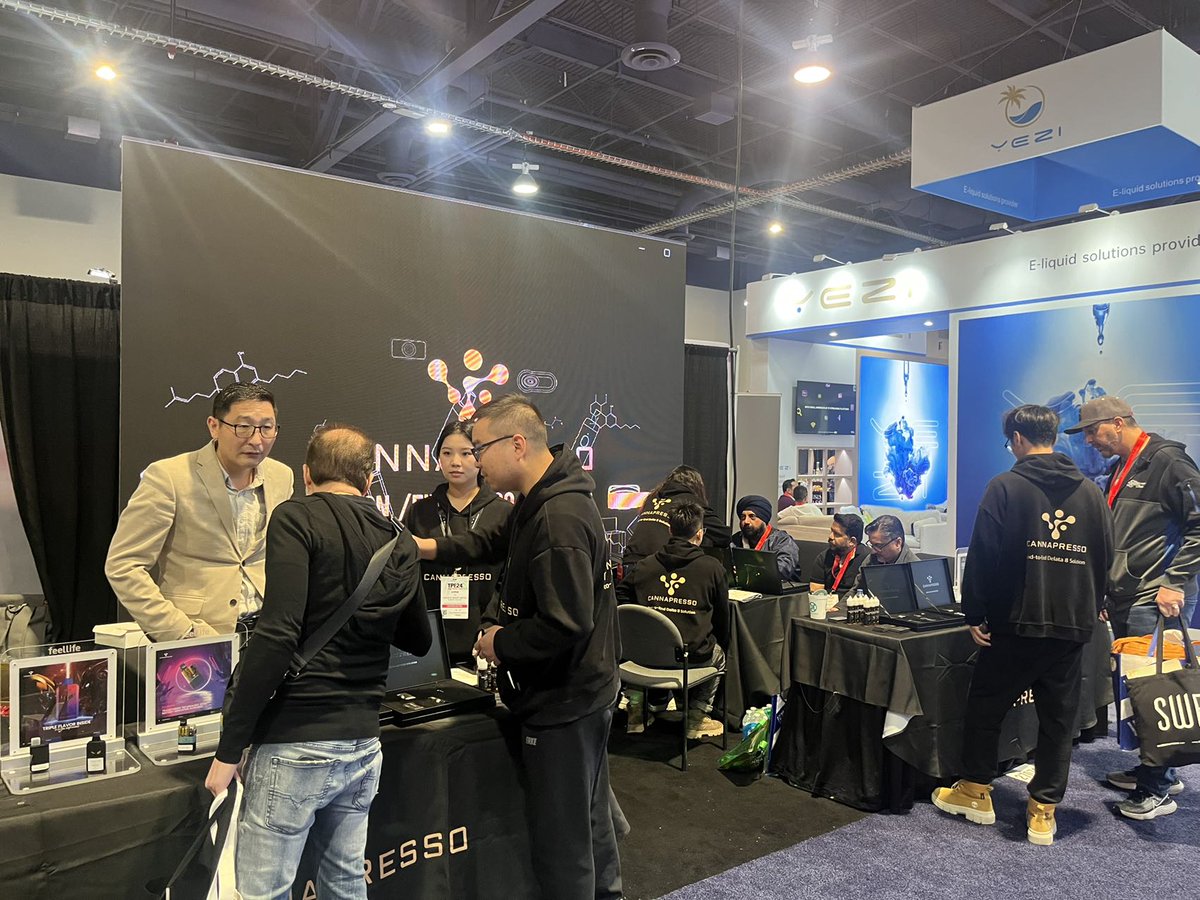 cannapresso3's tweet photo. Discover the world of wellness at Cannapresso! Join us at booth 27071 for an immersive experience. Explore premium CBD products and elevate your lifestyle. See you there! #cannapresso #btob #TPE24 #delta8 #solutionsprovider https://t.co/0GAVEejXyF
