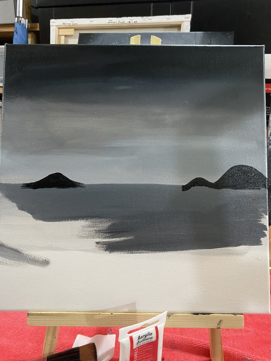 Lysxtro's tweet photo. painting water for the first time, wish me luck https://t.co/YHUQEOBnvZ