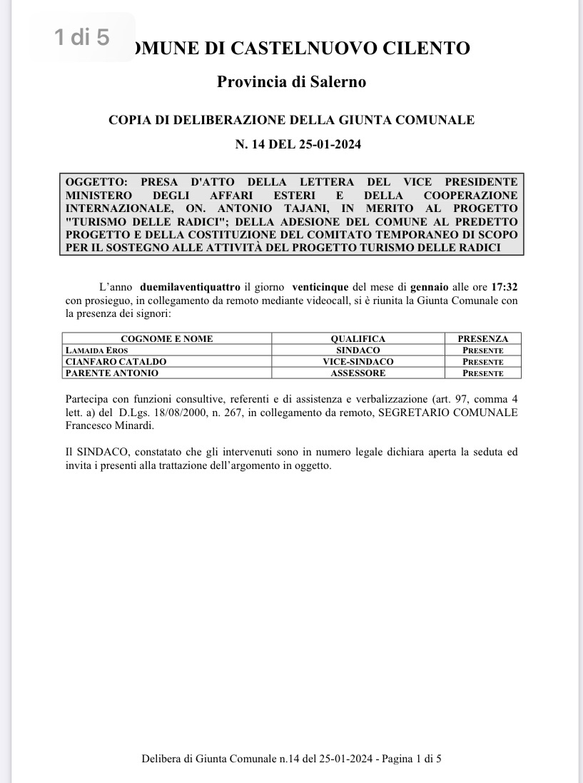 ErosLamaida's tweet photo. Il 2024 e’ l’Anno delle Radici italiane all’estero, un’opportunità da cogliere per le nostre Comunità per attrarre il Turismo di Ritorno
Ringrazio il professore Raffaele Palumbo e Luigi Guerra.
Castelnuovo Cilento c’è! https://t.co/2YQrcuc3XF