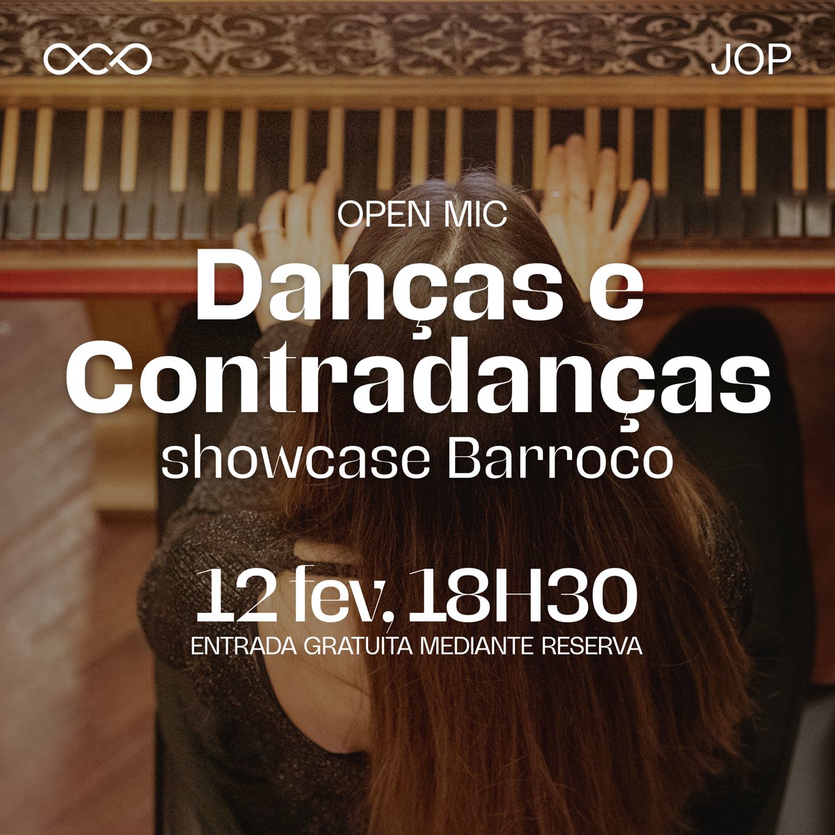 Encontro Barroco 2024
🎯 Danças e Contradanças: showcase Barroco
🗓️ 12/2 | 18h30-19h30
📍 Sede OCP

Entrada livre, mediante reserva através de reservas@ocp.org.pt

Morada: Antiga Escola Sofia Carvalho | Rua Sofia Carvalho, 1 | 1495-122 Algés - Portugal