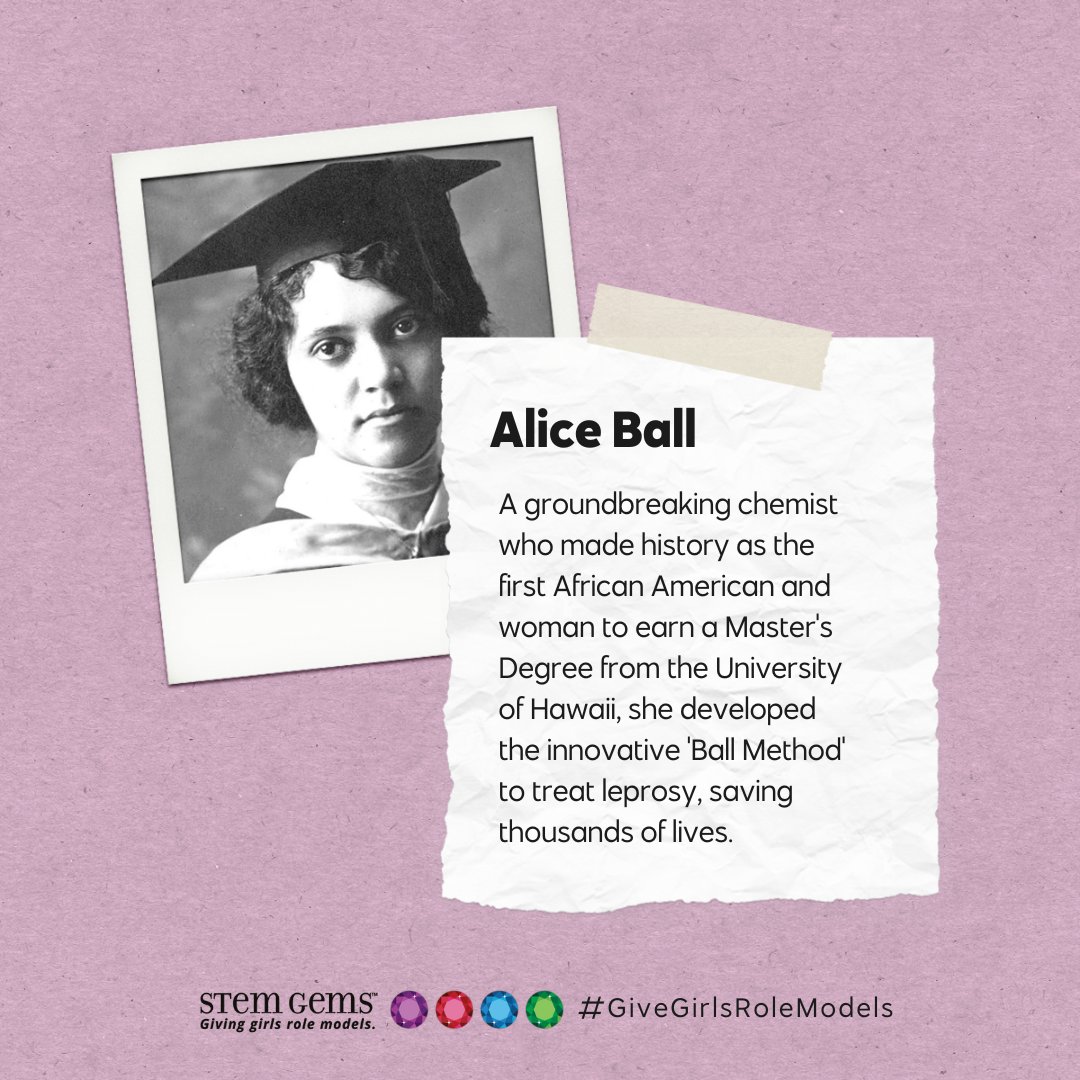 STEMGemsBook's tweet image. Who is your Black Woman in STEM role model? ๐ฉ๐พโ๐ฌ ๐ฉ๐พโ๐ ๐ฉ๐ฝโ๐ซ
In honor of #BlackHistoryMonth, share your role model (past or present) in the comments! ๐ฌ
If you need inspiration, learn about 9 #BlackWomenInSTEM and share this thread to #GiveGirlsRoleModels! ๐
๐ #WomenInSTEM #BHM