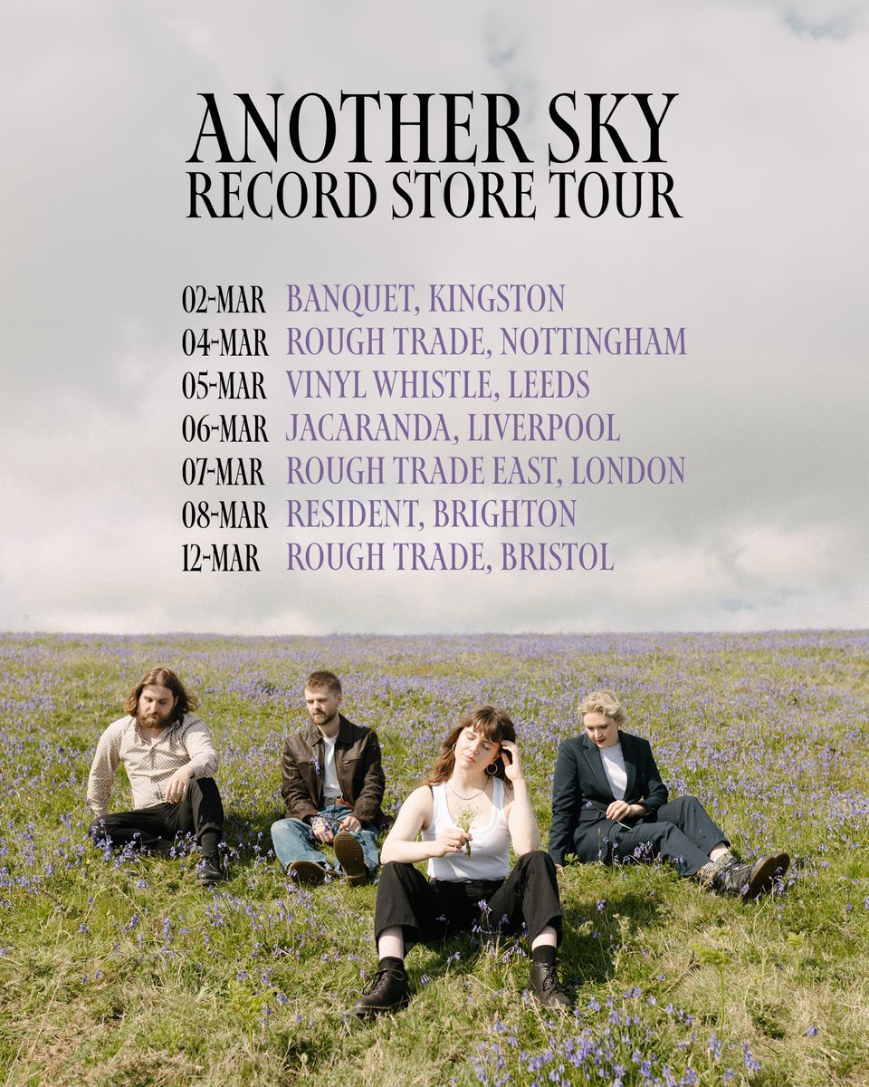 anotherskymusic's tweet photo. we are so excited to play a record store tour in celebration of our upcoming new album ‘beach day’. see you there? 🩵 tickets: https://t.co/nrwqLXpLJO https://t.co/n016bYz7hu