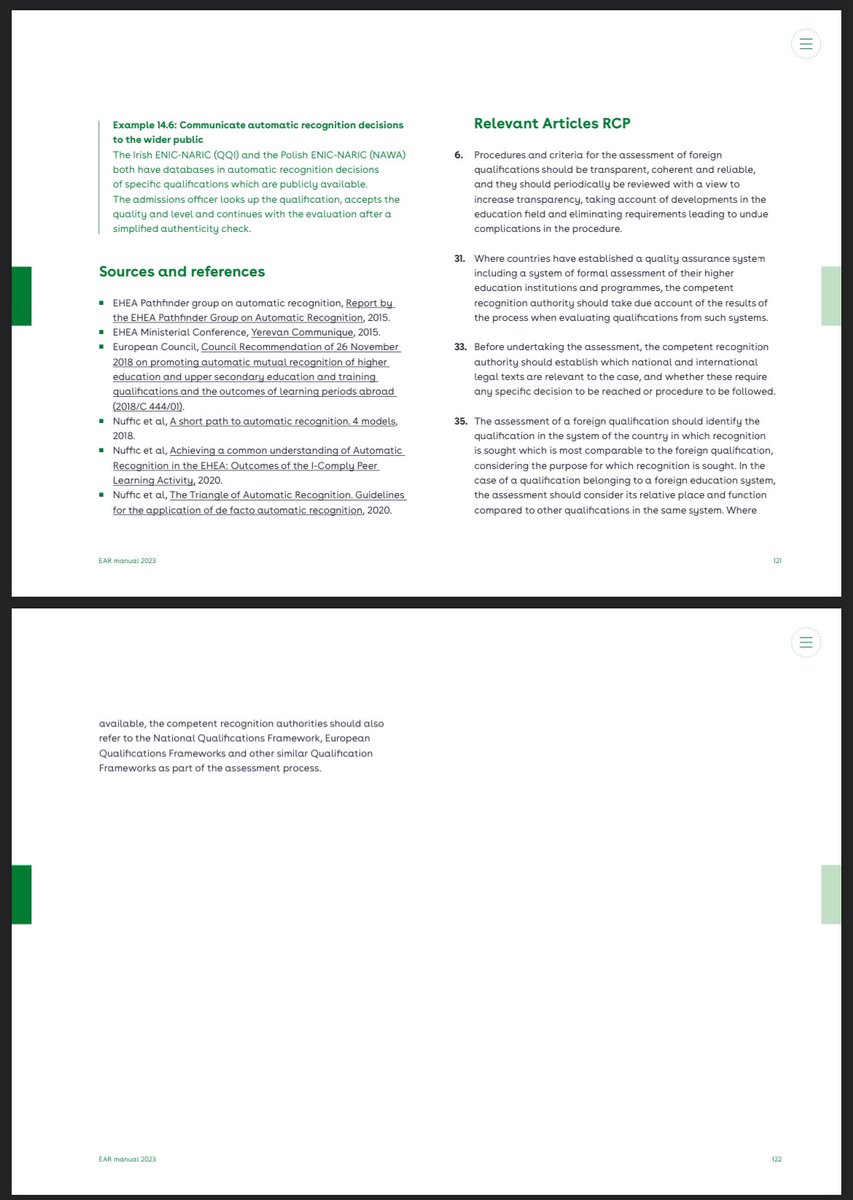 “One for all and all for one!” Pleasure to present the 2nd edition of the EAR manual today at the @BFUGsecretariat TPG - B meeting. In need for a practical explanation of Automatic Recognition?-> check out chapter 14 👉 nuffic.nl/sites/default/…