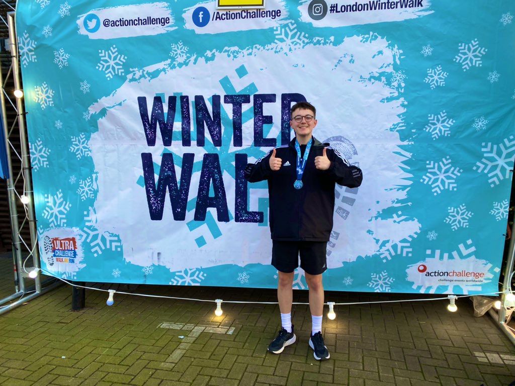 Huge thanks to @BradleyIsND who walked a marathon to raise funds for HOPE at the London Winter Walk! Bradley is a teaching assistant at Hindu faith school Krishna Avanti Primary School Leicester. Support his fundraiser: justgiving.com/fundraising/Br…