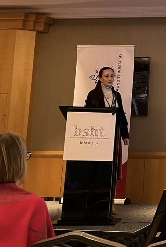 Hats off to Dr @AislingRehill and Dr Gemma Leon who presented in Belfast at this year's British Society for Haemostasis and Thrombosis #BSHT24 @IrishCtrVascBio @RCSIPharmBioMol @RCSI_Irl @RCSI_Research