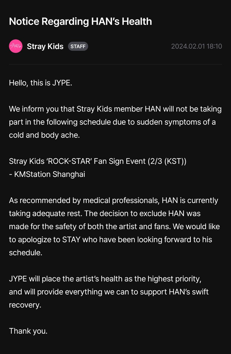 changlix_alert's tweet photo. 자기야 Get better soon~ @Stray_Kids 😥
#HAN #HANJISUNG #GetWellSoonHan #한지성 #StrayKids #스트레이키즈 https://t.co/lJoXmcfXUb