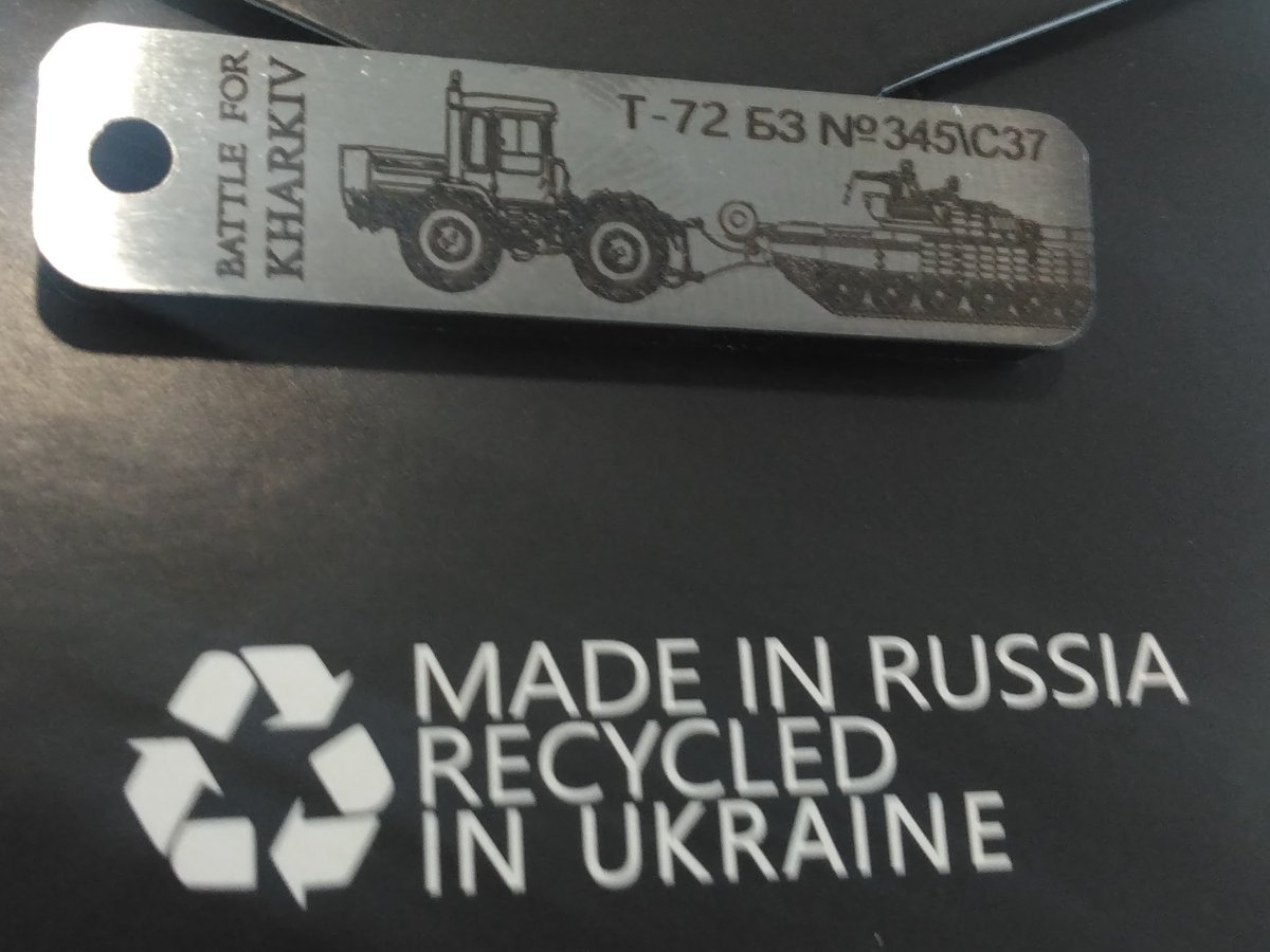 HarmenFS's tweet image. #Ukraine war humor:
"Made in Russia,
recycled in Ukraine"
