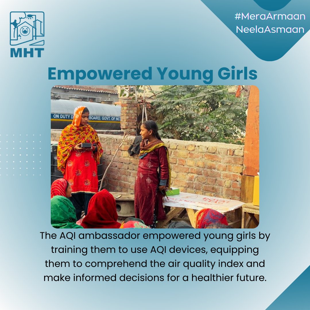 mahilahsg's tweet photo. Empowering change! MHT AQI Ambassador and @DelhiBreathe organised an awareness meeting at Bhalswa, #Delhi. 30 women learned about the profound impact of air pollution on health and livelihood.
Together, we're fostering a cleaner, healthier future!
#MHTImpact #AirQuality #CommunityAwareness #HelpDelhiBreathe @CleanAirFund
#MeraArmaanNeelaAsmaan