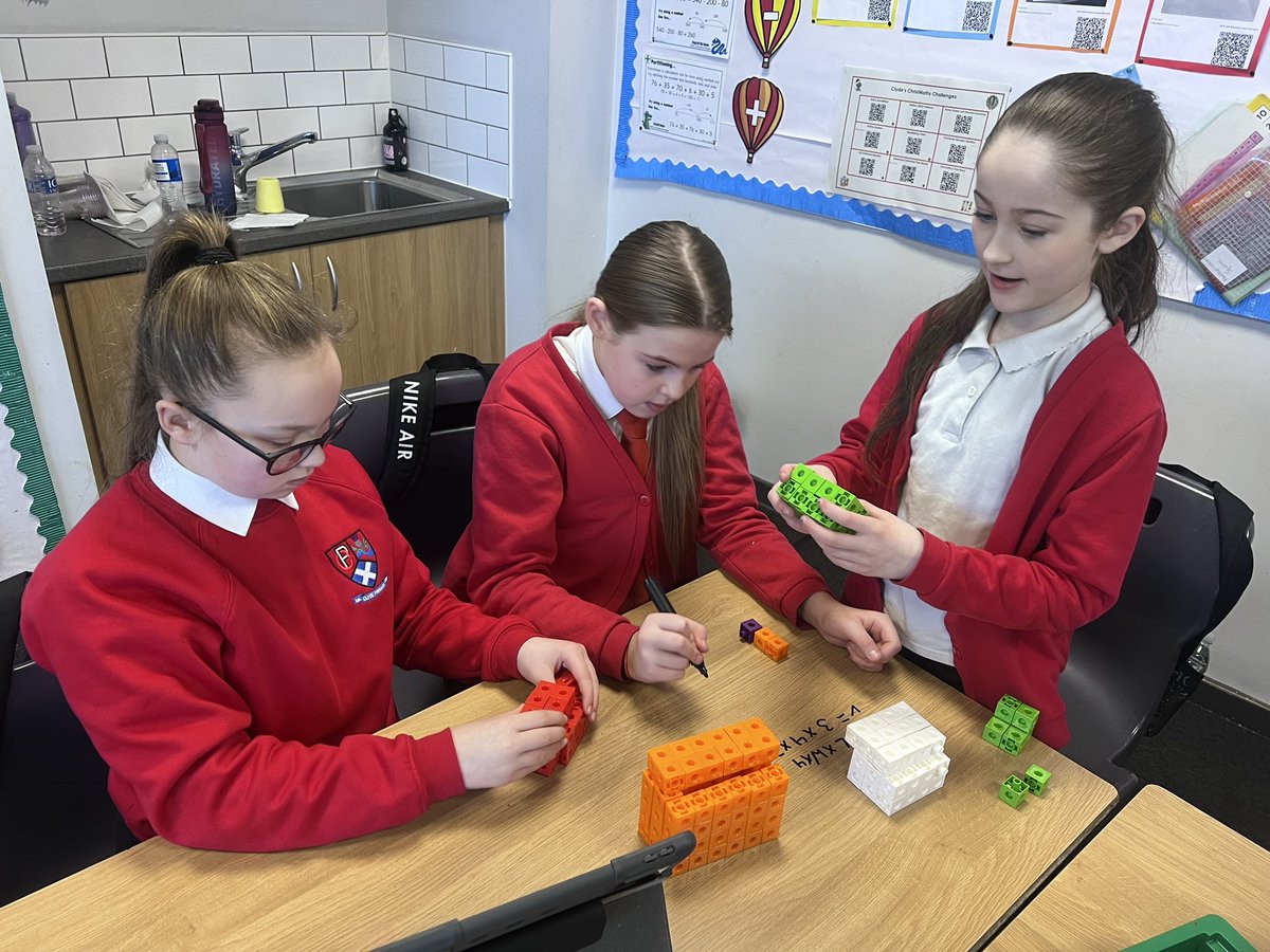 MissCEdu's tweet photo. Today P7/6 created volume models and completed written volume calculations. They chose either to work in pairs, small groups or independently. The concrete models supported their understanding of V= L x W x H #CPA #GlasgowCounts #MakingMathsFun https://t.co/SL27FER73H