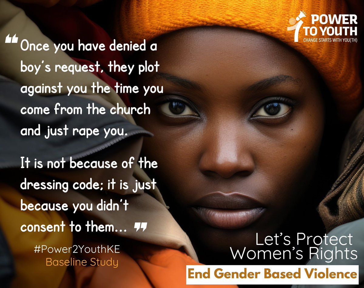 bakerjumba1's tweet photo. At one point parents/community ignore their obligation to remind the boy child that "consent" is a right to a girl and ought to be respected.
#Power2YouthKe
#Power2Youth @Power2YouthKe @SonkeTogether https://t.co/gialaJavjR