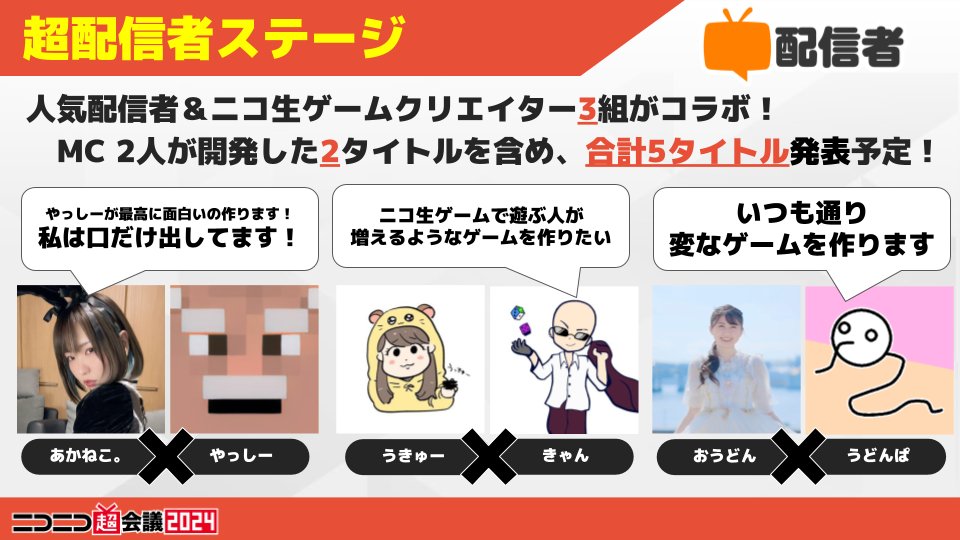 ◤ #超配信者 ステージ企画 ◢|| ✨超新作ニコ生ゲーム発表会🎮✨ 4/27