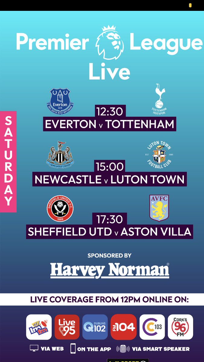 TrevorWelch_1's tweet photo. Premier League Live @talkSPORTLive with @harveynormanIE returns on Saturday with @SpursOfficial @NUFC &amp; @AVFCOfficial all in action. Delighted to have Ex @QPR attacker @HoganEphraim as our special guest, while @Fabster191 previews all the days action. @rob96fm @urbanmediairl https://t.co/VPZ9SuSMU8