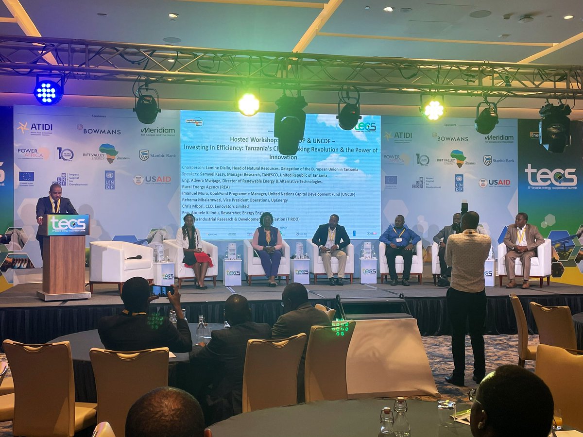 Afternoon session: Investing in Efficiency: Tanzania’s Clean Cooking Revolution & the Power of Innovation. Hosted by @EUinTZ @undptz @UNCDF. @tanescoyetutz @WaNishati @EnergyNet_Ltd #TECS2024.