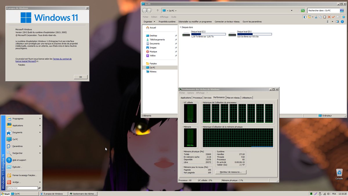 FairplexVR's tweet photo. Windows 11 is not easy to tweak but I've managed to get something finally acceptable. https://t.co/nqJOPYOA1L
