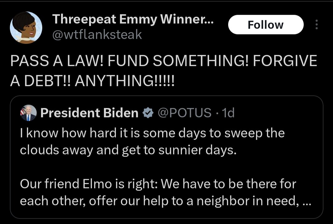 Noahpinion's tweet photo. Biden has passed so many laws, funded so many things, and forgiven so much debt, and these people have no idea because they never read the news and they don't actually know anything https://t.co/hQJLKriT1B
