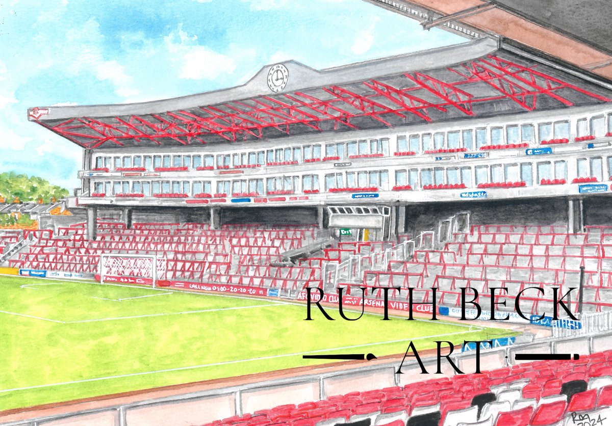 ruthbeckart's tweet image. Today I completed this watercolour view of the  Clockend Terraces - The Arsenal Stadium, Highbury.

Prints are available on my Etsy shop RuthBeckArt (link in comments)

@Arsenal #arsenal #art #clockend #Watercolour #AFC
