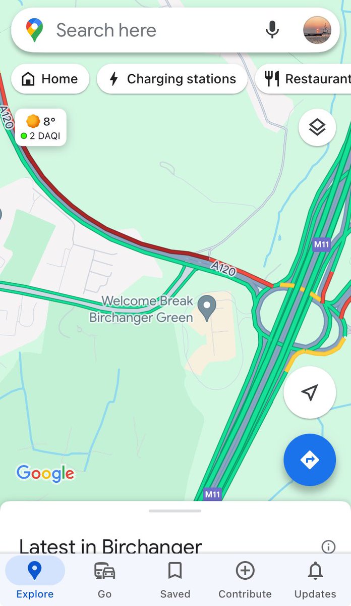 trent900uk's tweet image. Hi @essexhighways. Any news when the Birchanger works are going to be completed? Seems to be going on needlessly, plus we noticed too many guys standing around with their hands in pockets. Where’s the site manager when you need them?! #a120 #m11 @STN_Airport