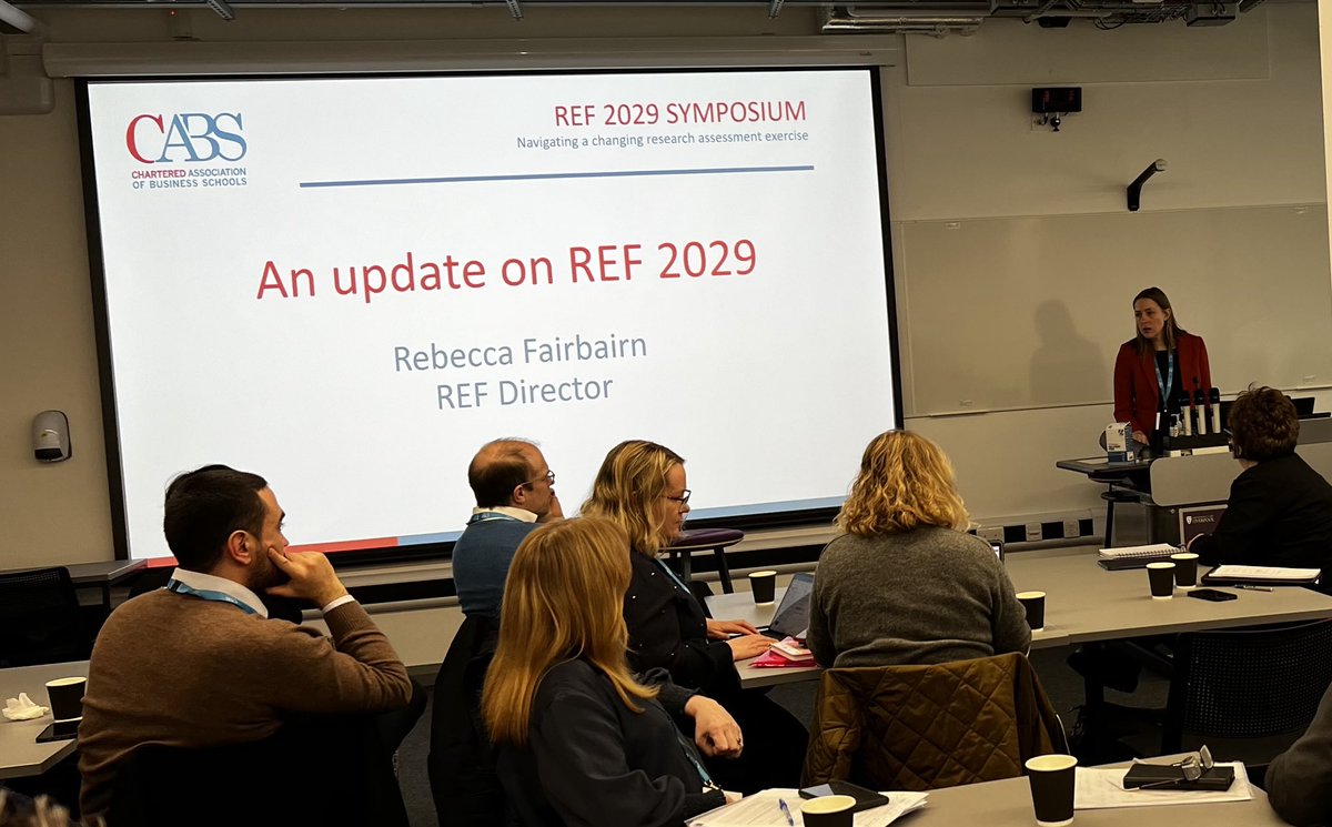 Rebecca Fairbairn, REF Director @CharteredABS REF2029 symposium: 
“It’s important that people don’t think too much about what is REFable and what is not! People should feel more confident about putting different types of outputs forward.” Absolutely! Let’s make it happen!