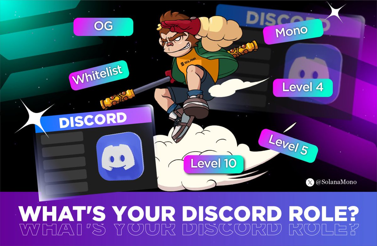 🔍 What's your Discord Role, Wukong? It's about to become a key factor in the upcoming $WUKONG Airdrop!
discord.gg/8TAfa55vwT

#SolanaWukong #mint #NFT #Solana
