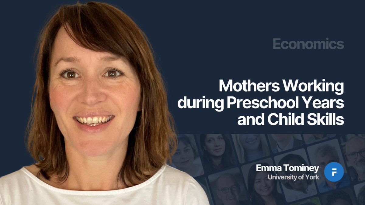 Emma Tominey @emma_tominey @EconomicsatYork @UniOfYork, argues that mothers' preschool labor supply decreases time investments but increases income, positively affecting mid-childhood and teenage outcomes. FULL INSIGHT: ▶️ faculti.net/mothers-workin… #labor