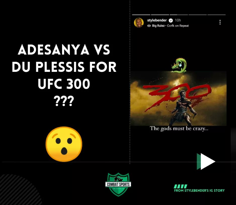 CombatSportsNG's tweet image. Is @stylebender trying to tell us something? 🙂🙂🙂
#ufc300 #stylebender #israeladesanya #dricusduplessis