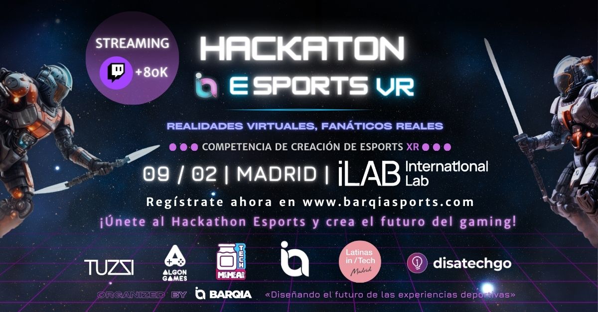 iLABMadrid's tweet image. ¡Descubre la emoción de la I Edición del Hackathon Esports de @barqiasports! 🎮🚀

📅 Fecha: 9 de febrero
⏰ Hora: 9:00h
📍 Lugar: International Lab Madrid
📝 barqiasports.com/Hackathon2024

🥳 ¡Sé parte de la revolución en el mundo de los Esports!