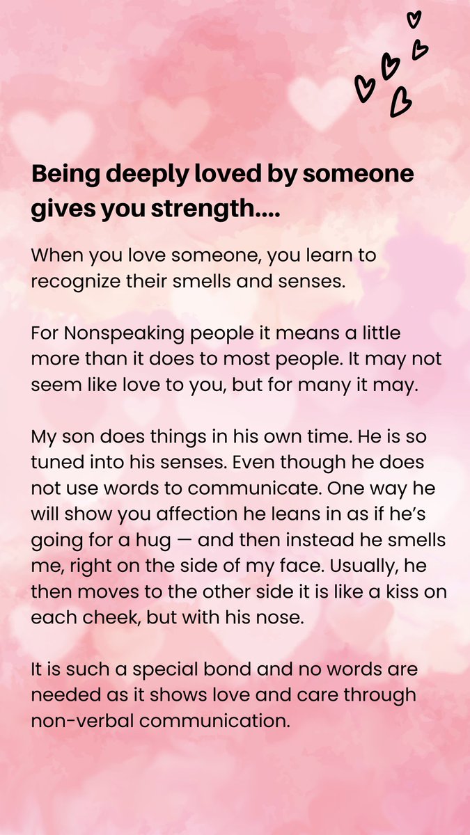 Love needs no words this was shared with us last year by someone. We thought 💭 it was nice to repost again for those who might know the importance of nonverbal communication 🩷 #nonverbalcommunication