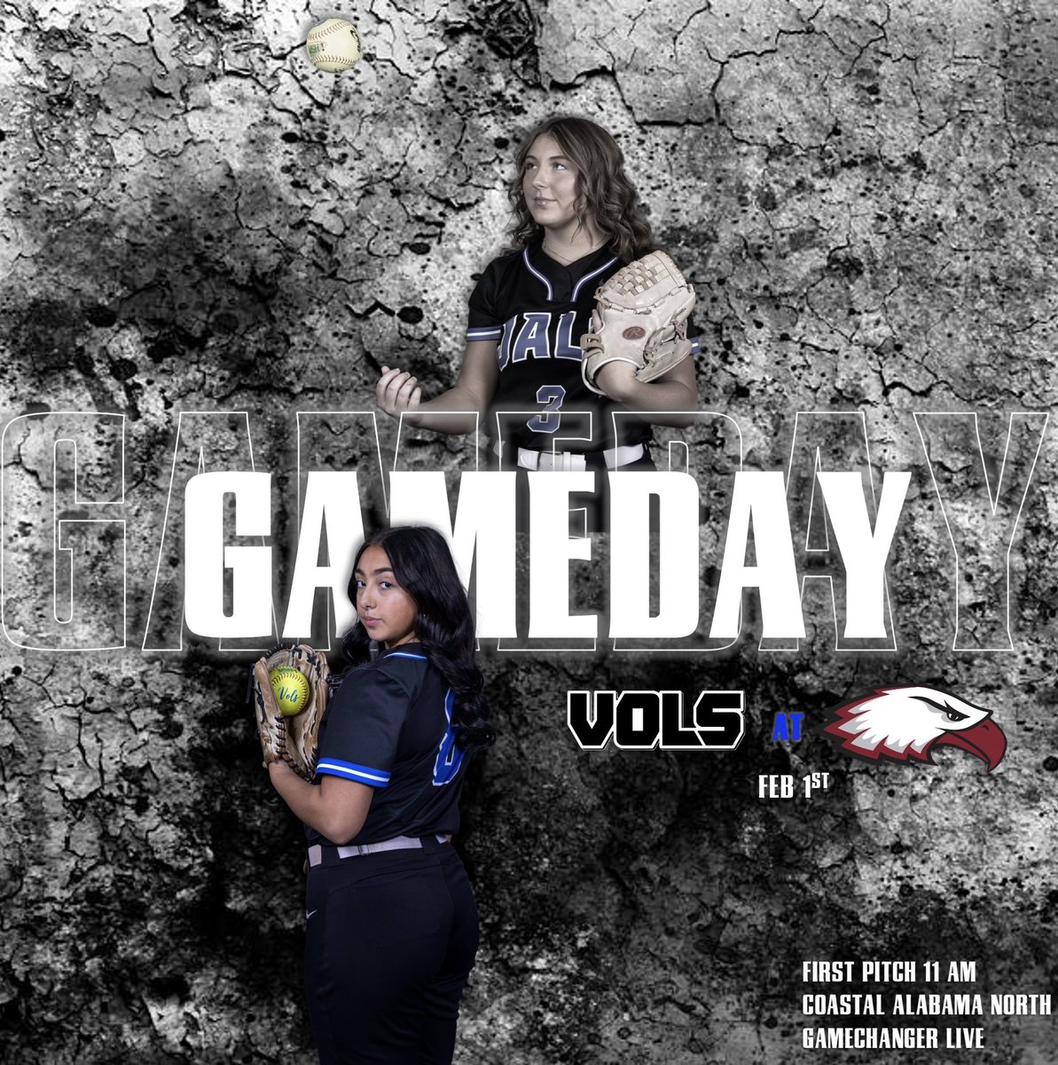 ☀️⚪️GAMEDAY🔵☀️

📅: TODAY, Thursday, February 1st
🆚: Coastal Alabama North
⏰: 11:00 a.m. CT (DH)
📍: AWAY / Monroeville, AL
🖥: LIVE ( jockjive.com )
📊: STATS ➡️GameChanger
       (Green App) “John A. Logan 
       Volunteers SB”  -Spring 2024
     
#GVG