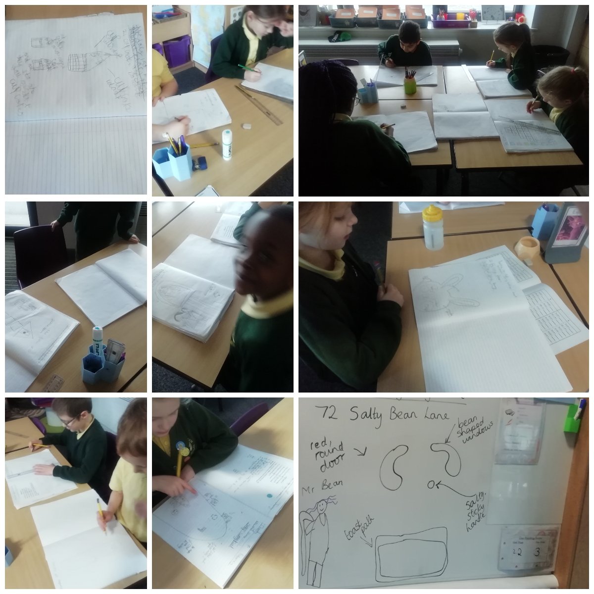 For national storytelling week we entered our own worlds and designed front doors.  We had to decide who lived there. We had candy doors, futuristic doors and even portals to new universes! Well done year 3.