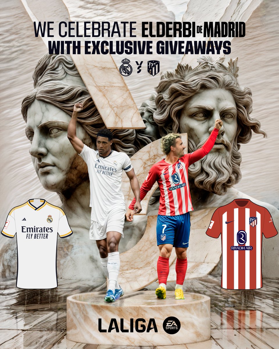 LALIGA English (@laligaen) on Twitter photo ๐จ ๐ ๐๐๐๐๐๐ ๐๐๐๐๐ ๐๐๐๐๐๐๐๐! ๐จ
๐ Here's a chance to ๐๐๐ an <a href="/atletienglish/">Atlรฉtico de Madrid</a> or <a href="/realmadriden/">Real Madrid C.F. ๐ฌ๐ง๐บ๐ธ</a> shirt!
๐คฉ RT this post whilst following @LALIGAEN to enter the raffle!
- Contest period: February 1st-4th.
- Participants must be 18+.
- T&Cs: ๐จ ๐ ๐๐๐๐๐๐ ๐๐๐๐๐ ๐๐๐๐๐๐๐๐! ๐จ
๐ Here's a chance to ๐๐๐ an <a href="/atletienglish/">Atlรฉtico de Madrid</a> or <a href="/realmadriden/">Real Madrid C.F. ๐ฌ๐ง๐บ๐ธ</a> shirt!
๐คฉ RT this post whilst following @LALIGAEN to enter the raffle!
- Contest period: February 1st-4th.
- Participants must be 18+.
- T&Cs: