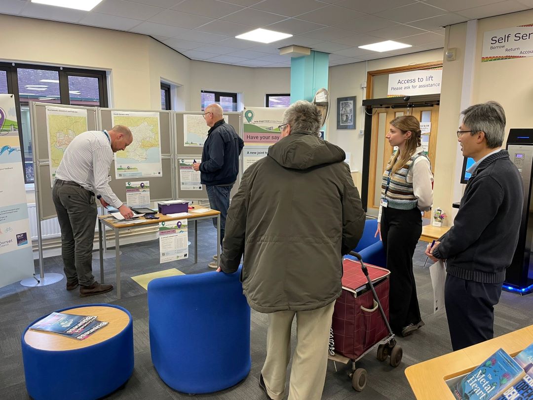 BCPCouncil's tweet image. 👋 Come and visit us and @dorsetcounciluk at Ferndown Library today to discuss local transport

🕑 We&apos;re here from 10am - 2pm!

✏️ For those who can&apos;t make it, share your views here - pulse.ly/mrxum1royl

#LocalTransportPlan