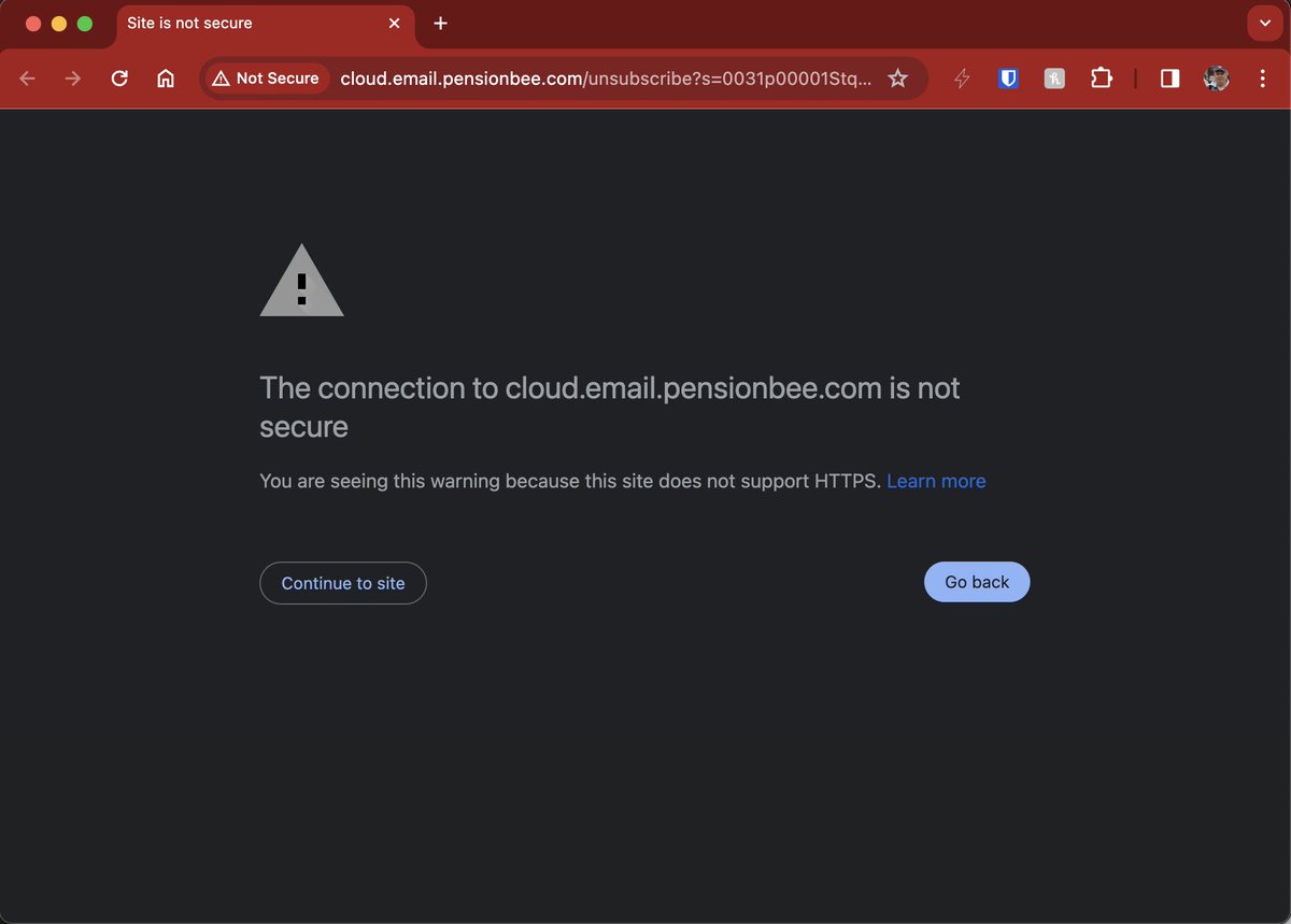 Way to instill confidence <a href="/pensionbee/">PensionBee UK</a> with urls that are insecure! :(