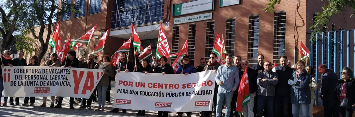 IES Gonzalo Nazareno.  Hemos dicho basta. Nos tendréis enfrente por la educación pública. #CentrosDignos @CCOODOSHERMANAS @DocentesCCOOAnd @ccoosevilla