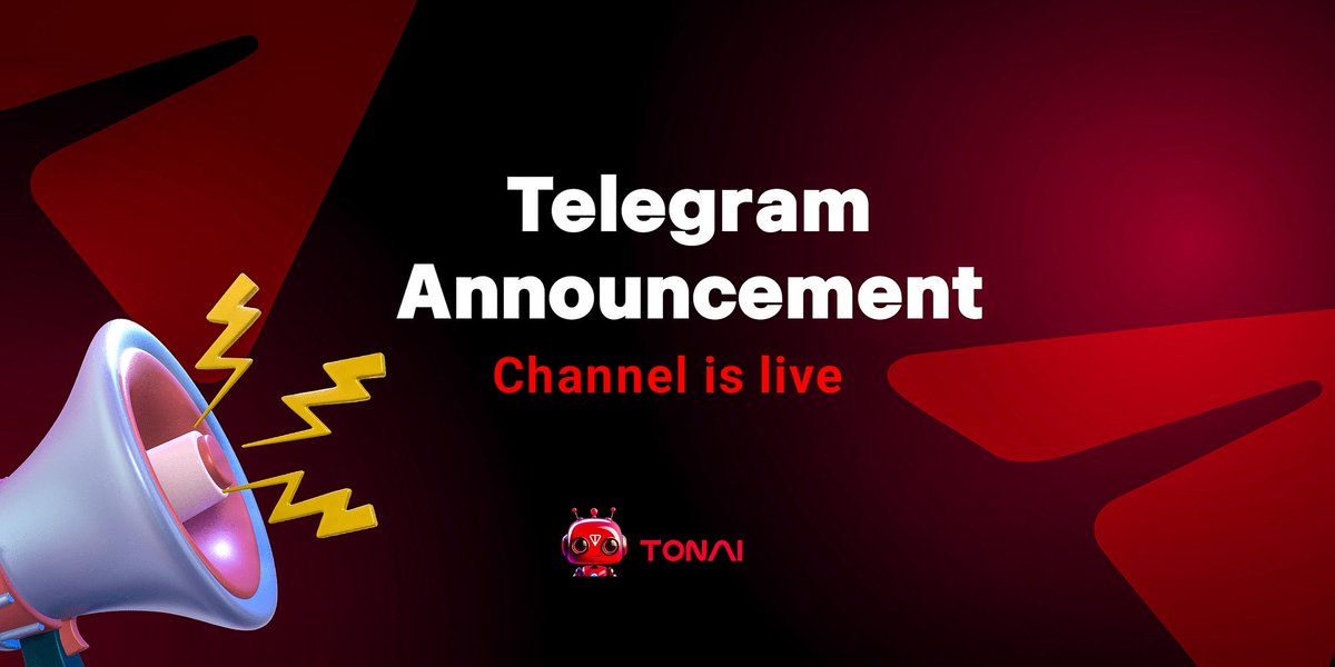 To follow our domination announcements on telegram Uninterrupted by messages: Join here: t.me/tonnai_ann #TonAi #TON
