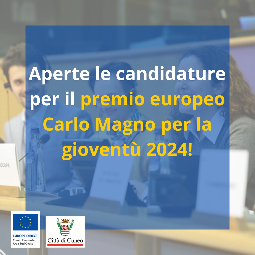 europedirectCN's tweet photo. Se risiedi nell'#Unioneeuropea, hai un'età compresa tra i 16 e i 30 anni e stai lavorando a un progetto di dimensione europea per rafforzare la nostra #democrazia, potresti essere il futuro vincitore del #premiocarlomagno della gioventù!

Scopri di più qui https://t.co/5AacyRniUA https://t.co/HiVSlP9TYG