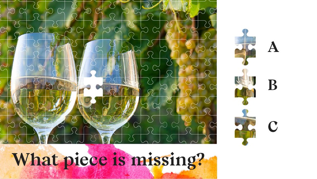 Can you tell us which piece is missing to complete the white wine glass of European Garnacha/Grenache wine?

#EuropeanQualityWines #EnjoyitsfromEurope #GarnachaWine #GrenacheWine