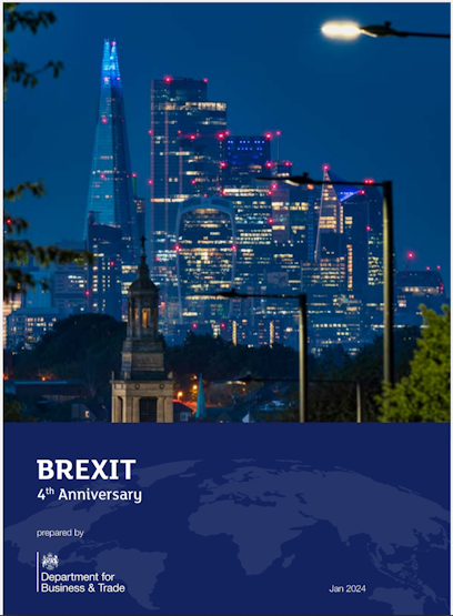 Yesterday, the Tories released a glossy 24-page PDF of 'Brexit successes' to celebrate the 4th anniversary of our departure from the EU. It's an impressive work... of fiction. I tore it apart, step-by-step, in this piece for Byline Times. bylinetimes.com/2024/02/01/fou…